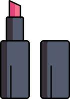 roze lippenstift icoon in grijs kleur. vector