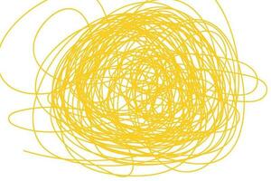 breed abstract achtergrond met pasta, macaroni of spaghetti. horizontaal banier met hand- getrokken geel lijn, tekening pasta. vector illustratie. vector illustratie