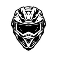 motorcross helm fietser logo ontwerp illustratie vector