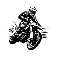 motorcross logo ontwerp illustratie vector