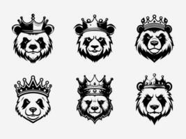 charmant hand- getrokken panda logo ontwerp illustratie, presentatie van de speels en aanbiddelijk natuur van deze geliefde beer vector