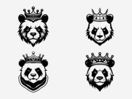 artistiek hand- getrokken illustratie van een panda, vastleggen haar vertederend Kenmerken en creëren een uniek logo ontwerp vector