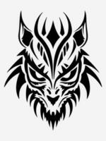 dier tribal tatoeëren ontwerp element vector