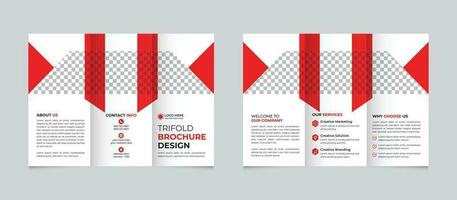 professioneel zakelijke creatief modern bedrijf drievoud brochure ontwerp sjabloon voor uw bedrijf vrij vector