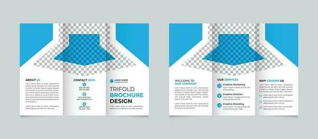 professioneel zakelijke modern minimaal bedrijf drievoud brochure ontwerp sjabloon voor uw bedrijf vrij vector