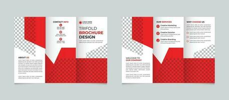 professioneel zakelijke creatief modern bedrijf drievoud brochure ontwerp sjabloon voor uw bedrijf vrij vector