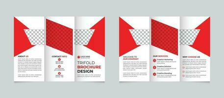 professioneel zakelijke creatief modern bedrijf drievoud brochure ontwerp sjabloon voor uw bedrijf vrij vector