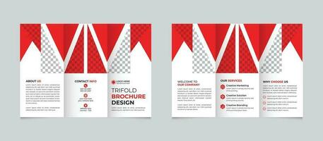 professioneel zakelijke creatief modern minimaal bedrijf drievoud brochure ontwerp sjabloon vrij vector