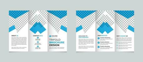 zakelijke modern minimaal bedrijf drievoud brochure ontwerp sjabloon voor uw bedrijf vrij vector