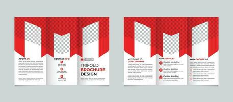 professioneel creatief modern bedrijf drievoud brochure ontwerp sjabloon voor uw bedrijf vrij vector