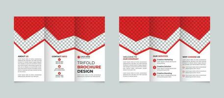 professioneel creatief modern bedrijf drievoud brochure ontwerp sjabloon voor uw bedrijf vrij vector