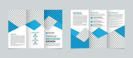 professioneel zakelijke creatief modern minimaal bedrijf drievoud brochure ontwerp sjabloon vrij vector