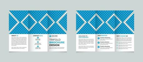 professioneel zakelijke modern bedrijf drievoud brochure ontwerp sjabloon vrij vector