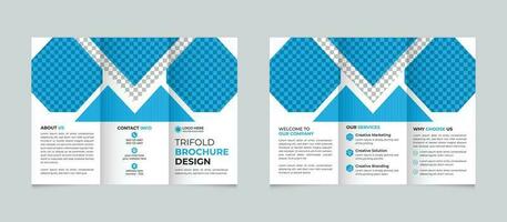 creatief zakelijke modern bedrijf drievoud brochure ontwerp sjabloon vrij vector