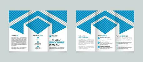 creatief zakelijke modern bedrijf drievoud brochure ontwerp sjabloon vrij vector