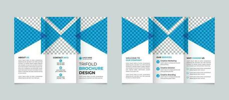 professioneel zakelijke modern bedrijf drievoud brochure ontwerp sjabloon vrij vector