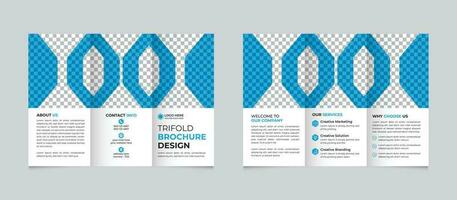 creatief modern abstract bedrijf drievoud brochure ontwerp sjabloon vrij vector