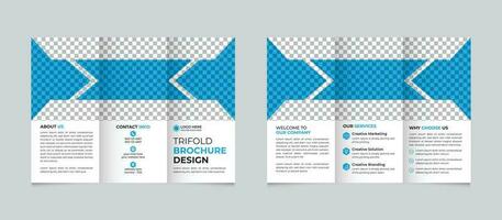 zakelijke modern bedrijf drievoud brochure ontwerp sjabloon vrij vector