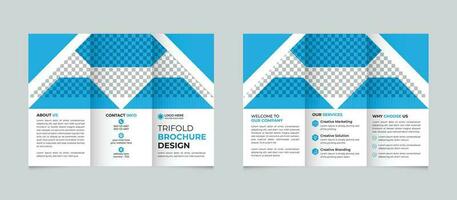 professioneel creatief modern bedrijf drievoud brochure ontwerp sjabloon voor uw bedrijf vrij vector