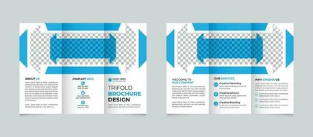 zakelijke creatief modern minimaal bedrijf drievoud brochure ontwerp sjabloon voor uw bedrijf vrij vector