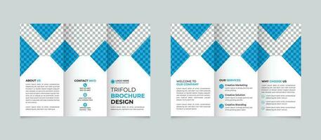 professioneel zakelijke bedrijf drievoud brochure ontwerp sjabloon vrij vector