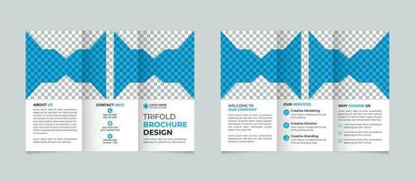 creatief modern abstract bedrijf drievoud brochure ontwerp sjabloon vrij vector