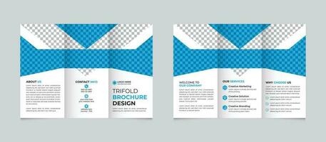 zakelijke modern bedrijf drievoud brochure ontwerp sjabloon vrij vector