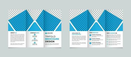zakelijke creatief modern abstract bedrijf drievoud brochure ontwerp sjabloon vrij vector