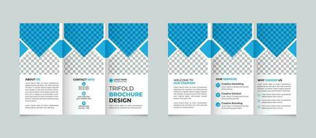 professioneel creatief zakelijke modern minimaal bedrijf drievoud brochure ontwerp sjabloon vrij vector