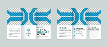 zakelijke creatief modern abstract bedrijf drievoud brochure ontwerp sjabloon vrij vector