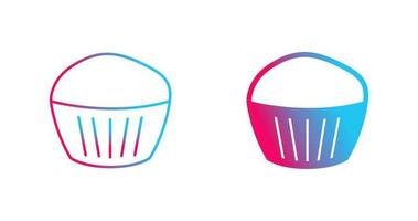 chocola muffin vector icoon