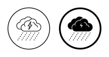 regenachtig dag vector icoon