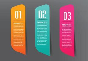 moderne tekstvak sjabloon banner infographics vector