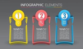 moderne tekstvak sjabloon banner infographics vector