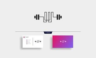 stad bodybuild fitness pictogram ontwerp vector geïsoleerd