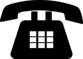 retro telefoon glyph vector