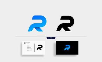 letter r monogram logo vector ontwerp illustratie