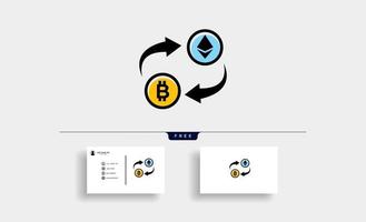 cryptocurrency investering grafiek pictogram vector