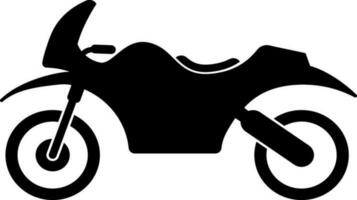 vlak illustratie van een motorfiets. vector