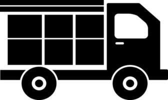 vrachtauto in vlak stijl illustratie. vector