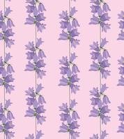 bloemen naadloze patroon bloem bluebell achtergrond vector