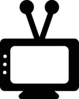 retro televisie TV icoon voor vermaak concept. vector