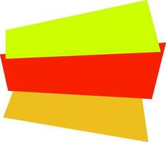 kleurrijk papier label of banier ontwerp. vector