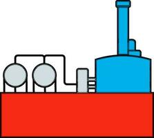 pictogram van industrieel verwerken fabriek. vector