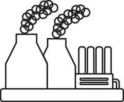 industrieel fabriek icoon of symbool. vector