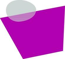 Purper blanco papier banier of label ontwerp. vector