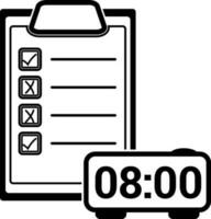 checklist teken of symbool. vector