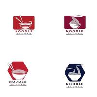 noodle logo vector pictogram llustration ontwerp