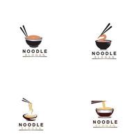 noodle logo vector pictogram llustration ontwerp