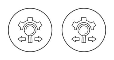 Onderzoek en ontwikkeling vector icoon